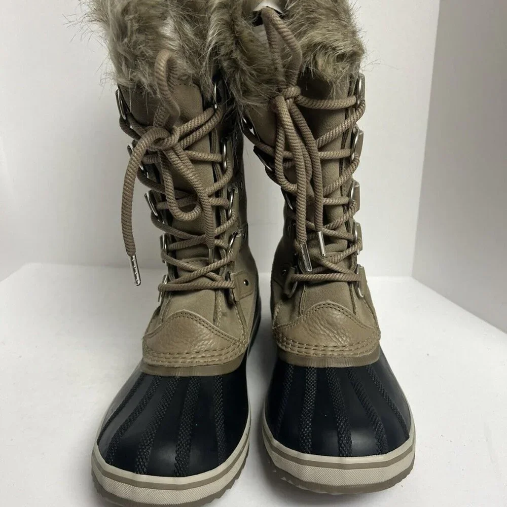 Sorel Women's Joan Of Arctic, Waterproof Snow Boots Beige, Size 9.5 M - Picture 3 of 6
